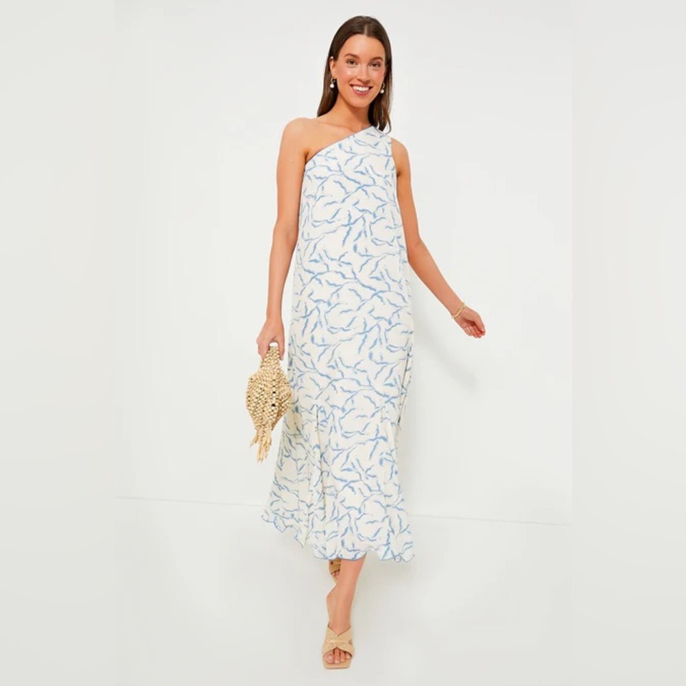 Hyacinth House Cream & Blue Seaside Sabine Dress
